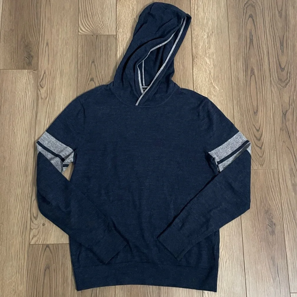 Banana Republic Organic Cotton Hooded‎ Sweater Blue